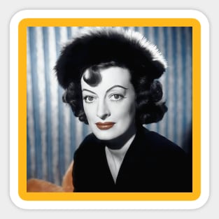 Handsome Joan Crawford Sticker